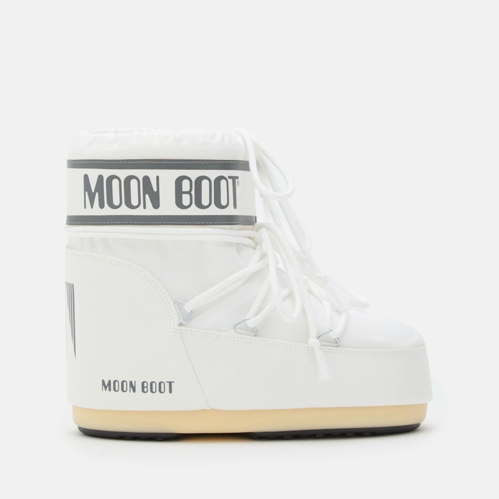 Moon Boot ICON LOW WHITE NYLON BOOTS